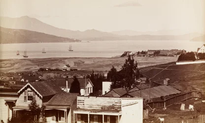 Sausalito, Tamalpais and Richardsons Bay from San Francisco